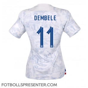 Frankrike Ousmane Dembele #11 Borta Matchtröja Dam VM 2022 Kortärmad